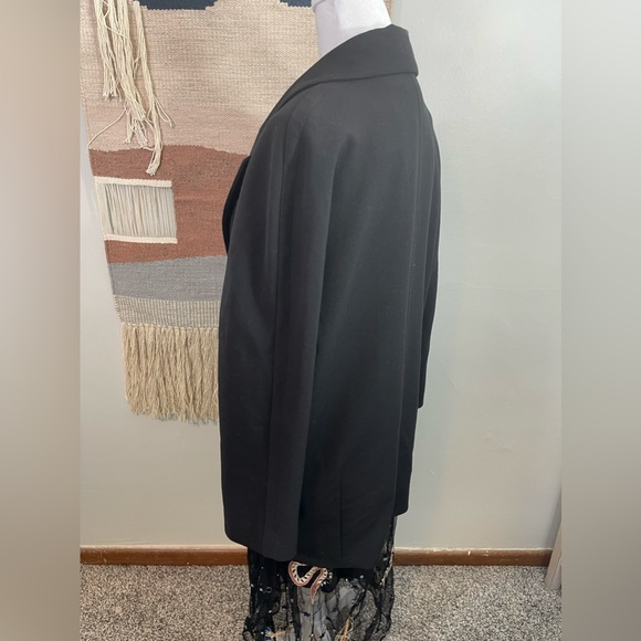 H&M Black Oversized Textured Blazer 8 - Picture 3 of 10